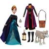 imageDisney Store Girls Princess Story Doll Anna from Frozen 11 Inches Includes Coloring Book and Additional Dress Princess Doll in Classic Outfit Princess Toys