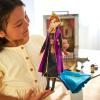 imageDisney Store Girls Princess Story Doll Anna from Frozen 11 Inches Includes Coloring Book and Additional Dress Princess Doll in Classic Outfit Princess Toys