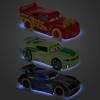 imageDisney Store Official Cars LightUp Pullback Die Cast Set  Featuring Lightning McQueen Jackson Storm Chase Racelott  Neon Lights Set with LightUp PullNRace Diecast Cars