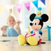 imageDisney Store Official Happy Birthday Mickey Mouse Stuffed Animal with Plush Cake Candle ampamp Party Hat  Embroidered Features TShirt ampamp Soft Mouse Ears for Kids