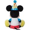 imageDisney Store Official Happy Birthday Mickey Mouse Stuffed Animal with Plush Cake Candle ampamp Party Hat  Embroidered Features TShirt ampamp Soft Mouse Ears for Kids
