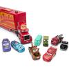imageDisney Store Official Mack Hauler Play Set  Light ampamp Sound Mack Carrier with 8 Pullback Die Cast Vehicles  Red Fillmore Lightning McQueen Bobby Swift Cal Weathers Sarge Sheriff ampamp Tow Mater