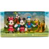 imageDisney Store Official Mickey Mouse ampamp Friends Articulated Figure Set  Fab Five Toy Action Figures Set  Includes Mickey Minnie Donald Pluto ampamp Goofy  Articulated 8 Toys with Scenic Display Box