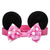 imageDISNEY STORE Official Minnie Mouse Ears Headband for Baby  Plush Ears with Pink Polka Dot Satin Bow Comfy Pink Elastic Band  Disney Hair Accessories for Babies Perfect for Little Ones