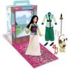 imageDisney Store Official Princess Story Doll  Tinker Bell from Peter Pan 11 Inches Includes Coloring Area and Additional Dress Classic Outfit Perfect for GirlsMulan