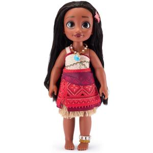 imageDISNEY STORE Official Anna Once Upon a Story Doll  16 Inch Disney Princess Toys Featuring Reflective Eyes with 3D Pupil and Iris Detailed Costume Hair Comb ampamp Shoes  Comes in Display BoxMoana