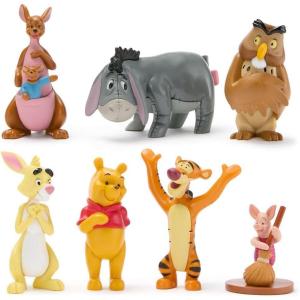 imageDISNEY STORE Official Once Upon a Story Figure Set  8 Fully Sculpted Disney Figures Including Cinderella Ariel Belle Jasmine Tiana ampamp More in DoubleTiered Box with Scenic BackgroundsWinnie the Pooh