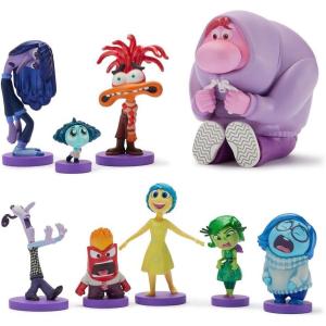 imageDISNEY STORE Official Once Upon a Story Figure Set  8 Fully Sculpted Disney Figures Including Cinderella Ariel Belle Jasmine Tiana ampamp More in DoubleTiered Box with Scenic BackgroundsInside Out 2