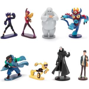 imageDISNEY STORE Official Once Upon a Story Figure Set  8 Fully Sculpted Disney Figures Including Cinderella Ariel Belle Jasmine Tiana ampamp More in DoubleTiered Box with Scenic BackgroundsBig Hero 6