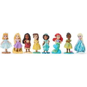 imageDISNEY STORE Official Once Upon a Story Figure Set  8 Fully Sculpted Disney Figures Including Cinderella Ariel Belle Jasmine Tiana ampamp More in DoubleTiered Box with Scenic BackgroundsOnce Upon A Story