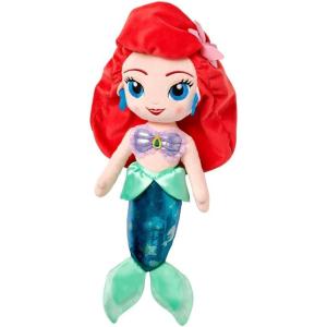 imageDISNEY STORE Official Princess Plush Doll Mulan Medium 14 Inches Soft Plushy with Embroidered Features Princess Toys for Girls Disney Dolls Stuffed Animals for GirlsAriel