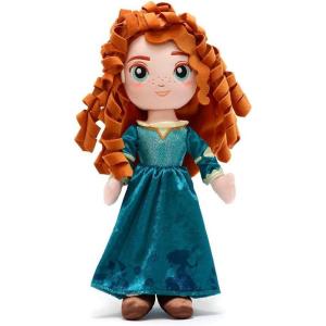 imageDISNEY STORE Official Princess Plush Doll Mulan Medium 14 Inches Soft Plushy with Embroidered Features Princess Toys for Girls Disney Dolls Stuffed Animals for GirlsMerida