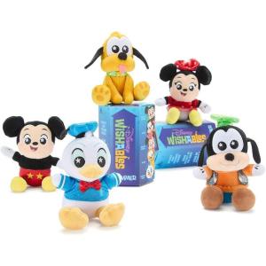 imageDISNEY STORE Official Villains Wishables Shimmer Series  Disney Blind Box Plush  5 Inch Mystery Toys with Detailed Micro Plush Sculpting Embroidered Stars and Shimmering OutfitsMickey  Friends