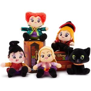imageDISNEY STORE Official Villains Wishables Shimmer Series  Disney Blind Box Plush  5 Inch Mystery Toys with Detailed Micro Plush Sculpting Embroidered Stars and Shimmering OutfitsHocus Pocus