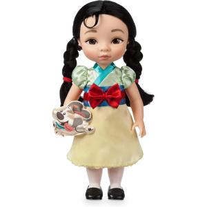 imageDisney Store Girls Animators Collection Moana Doll  16 Inches Toy Figure Molded Details Fully Posable Toy in Satin Dress  Suitable for Ages 3 Toy FigureMulan