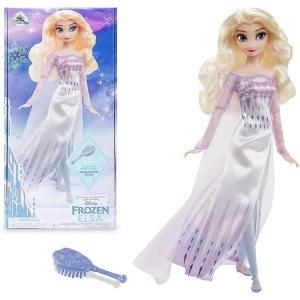 imageDisney Store Girls Princess Classic Doll Merida 11 Inches Includes Brush with Molded Details Fully Posable Toy in Classic OutfitElsa