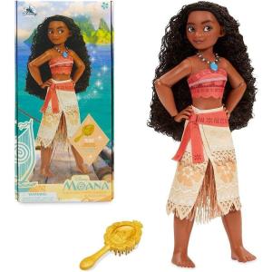 imageDisney Store Girls Princess Classic Doll Merida 11 Inches Includes Brush with Molded Details Fully Posable Toy in Classic OutfitMoana