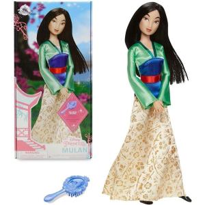imageDisney Store Girls Princess Classic Doll Merida 11 Inches Includes Brush with Molded Details Fully Posable Toy in Classic OutfitMulan