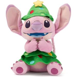 imageDisney Store Official Angel Holiday Plush  Lilo ampamp Stitch Christmas Stuffed Animals  14 Inch Disney Plushy  Features Christmas Tree Costume Dress with Metallic Ornaments Velour Dress ampamp Tiered HatAngel