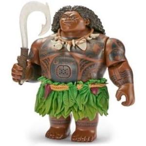 imageDisney Store Official Maui Talking Action Figure with LightUp Fish Hook Sculpted Necklace ampamp Leaf Skirt Poseable Moana Toys for Kids Features Movie Phrases ampamp 8 Points of Articulation