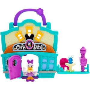 imageDisney Store Official Mickey Mouse Clubhouse Toys Play Set  Interactive Playhouse Junior Mickey Mouse Toys  Poseable Mickey ampamp Pluto Figures 13Piece Set Perfect for ToddlersDaisy Duck