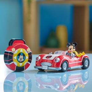 imageDisney Store Official Mickey Mouses Vintage Remote Control Car for Kids  Gloss Red Convertible Roadster with Lights ampamp Sounds Fun RC Car  Mickey Mouse Toy for Boys ampamp Girls
