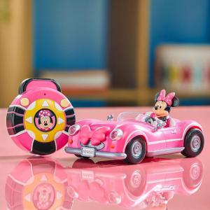 imageDisney Store Official Minnie Mouses Vintage Remote Control Car for Kids  Gloss Pink Convertible Roadster with Lights ampamp Sounds Fun RC Car  Minnie Mouse Toy for Girls ampamp Boys