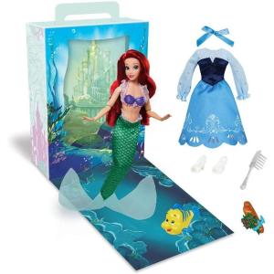 imageDisney Store Official Princess Story Doll  Tinker Bell from Peter Pan 11 Inches Includes Coloring Area and Additional Dress Classic Outfit Perfect for GirlsAriel