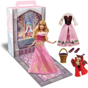 imageDisney Store Official Princess Story Doll  Tinker Bell from Peter Pan 11 Inches Includes Coloring Area and Additional Dress Classic Outfit Perfect for GirlsAurora