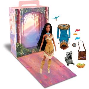 imageDisney Store Official Princess Story Doll  Tinker Bell from Peter Pan 11 Inches Includes Coloring Area and Additional Dress Classic Outfit Perfect for GirlsPocohontas