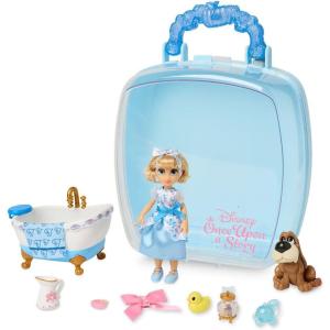 imageDisney Store Official Rapunzel Once Upon a Story Mini Doll Playset Tangled 5 Inch Princess Dolls Girl Toys Birthday Gifts for 4 Year Old GirlsCinderella