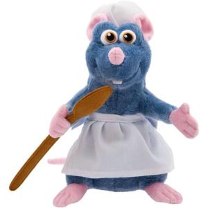 imageDisney Store Official Ratatouille Rat Plush  Master Chef Remy Stuffed Animal with Chefs Hat ampamp Apron Soft Plush Fabric Felt Spoon Detailed Sculpting Embroidered Features  Small 9