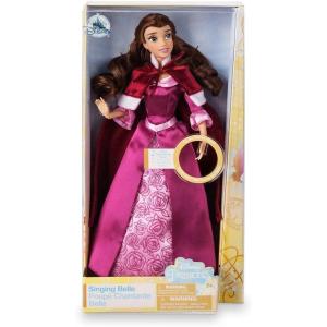 imageDisney Store Official Singing Doll Collection  Anna  Fashion Doll with Satin Robe ampamp Dress Styled Hair ampamp Molded Boots  Disney Princess Toys for GirlsBelle