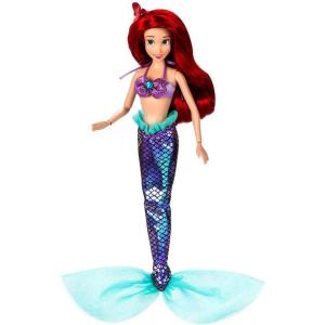 imageDisney Store Official Singing Doll Collection  Anna  Fashion Doll with Satin Robe ampamp Dress Styled Hair ampamp Molded Boots  Disney Princess Toys for GirlsAriel