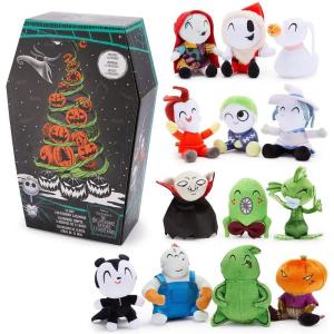imageDisney Store Official The Nightmare Before Christmas 13Day Halloween Countdown Calendar  Includes 13 Mini Disney Plush Toys Featuring Santa Jack Skellington Sally Zero Oogie Boogie and More