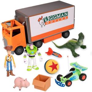 imageDisney Store Official Toy Story Moving Truck Vehicle Play Set  Eggman Movers Truck with Trailer Andys Room Woody Buzz Lightyear Rex RC ampamp Hamm Plus Accessories