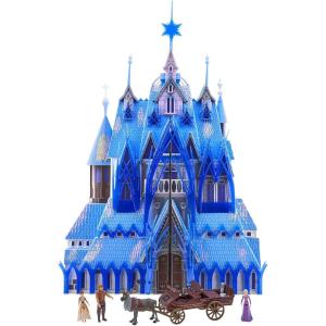 imageDisney Store Official Frozen 2 Magic Light ampamp Music Castle Playset  3 Year Old Girl Gift Anna and Elsa Dolls  includes Frozen  Interactive Rooms ampamp Features