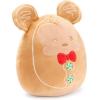 imageDisney Store Official Mickey Mouse Gingerbread Squishmallows Plush  10 Inch Disney Christmas Stuffed Animal with Embroidered Features Detailed Plush Sculpting and Soft Squishy FillGingerbread Mickey
