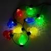 imageDisney Store Official Mickey Mouse Icon Colored LightUp Holiday Glow Necklace  Disney Christmas Light Up Necklace with 9 Colorful Bulbs 5 Mickey Icons ampamp 4 Droplet Lights