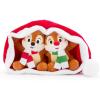 imageDisney Store Official Chip n Dale Holiday Plush Set in Santa Hat  5 Inch Mini Stuffed Animals in a Santa Hat  Holiday Plush Figure Toys with Furry Trim  Disney Christmas Decorations
