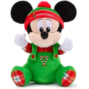 imageDisney Store Official Mickey Mouse Holiday Plushy  My First Christmas 2025 Disney Plush  11 Inch Baby Toy Plushie in Festive Holiday Outfit with Embroidered Features ampamp Plaid Print