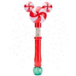 imageDisney Store Official Mickey Mouse Icon Peppermint Swirl Holiday Scented LightUp Bubble Wand  Perfect for Kids ampamp Fans Authentic Design Ideal for Outdoor Play ampamp Parties Durable ampamp Safe for All AgesMickey Mouse Peppermint