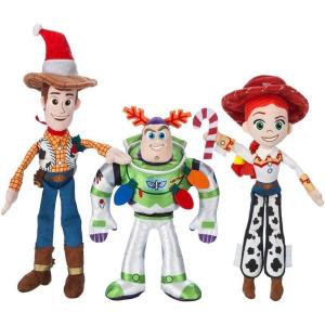 imageDisney Store Toy Story Christmas Stuffed Animals Set  Plush Toys of Jessie Buzz Lightyear ampamp Woody  Holiday Plush Trio with Festive Details  Perfect Toy Story Set for The Holidays