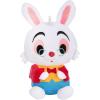 imageDisney Store Official Mini MixIts Plushies  Mickey Mouse Holiday  Cute Stuffed Animals  Mix ampamp Match Detachable Hats  Hook and Loop Strap  Plush Toys for Kids and Collectors 7 InchWhite Rabbit