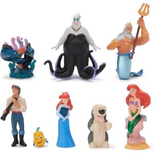 imageDisney Store Official Star Wars The Mandalorian Figure Set  8 Fully Sculpted Star Wars Figures Including The Mandalorian Grogu Ahsoka Tano amp More in DoubleTiered Box with Scenic BackgroundsLittle Mermaid