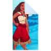 imageDisney Store Official Princess Beach Towel with Screen Art on Topside  Measures 29 x 58  Soft amp Absorbent for Pool or Beach  Bath Towels for Kids Who Love Disney PrincessesMoana