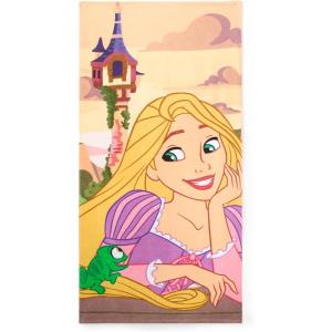 imageDisney Store Official Princess Beach Towel with Screen Art on Topside  Measures 29 x 58  Soft amp Absorbent for Pool or Beach  Bath Towels for Kids Who Love Disney PrincessesRapunzel