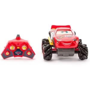 imageDisney Store Official Tow Mater LightUp Remote Control Car  Tow Mater RC Car with Monster Truck Wheels 24GHz Radio Controlled RC Toy with 360 Spin amp LightUp Smoke EffectLightning McQueen