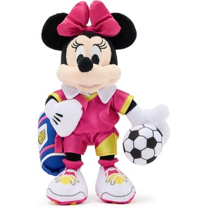 image:imageDisney Store Official Minnie Mouse Soccer Plush  9 12 Mini Bean Bag Plushy  Disney Plush Toy in Soccer Uniform with Detailed Sculpting Embroidered Features amp Bean Bag BottomMinnie Mouse